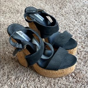 ✨🖤 Steve Madden Cork Heels 🖤✨